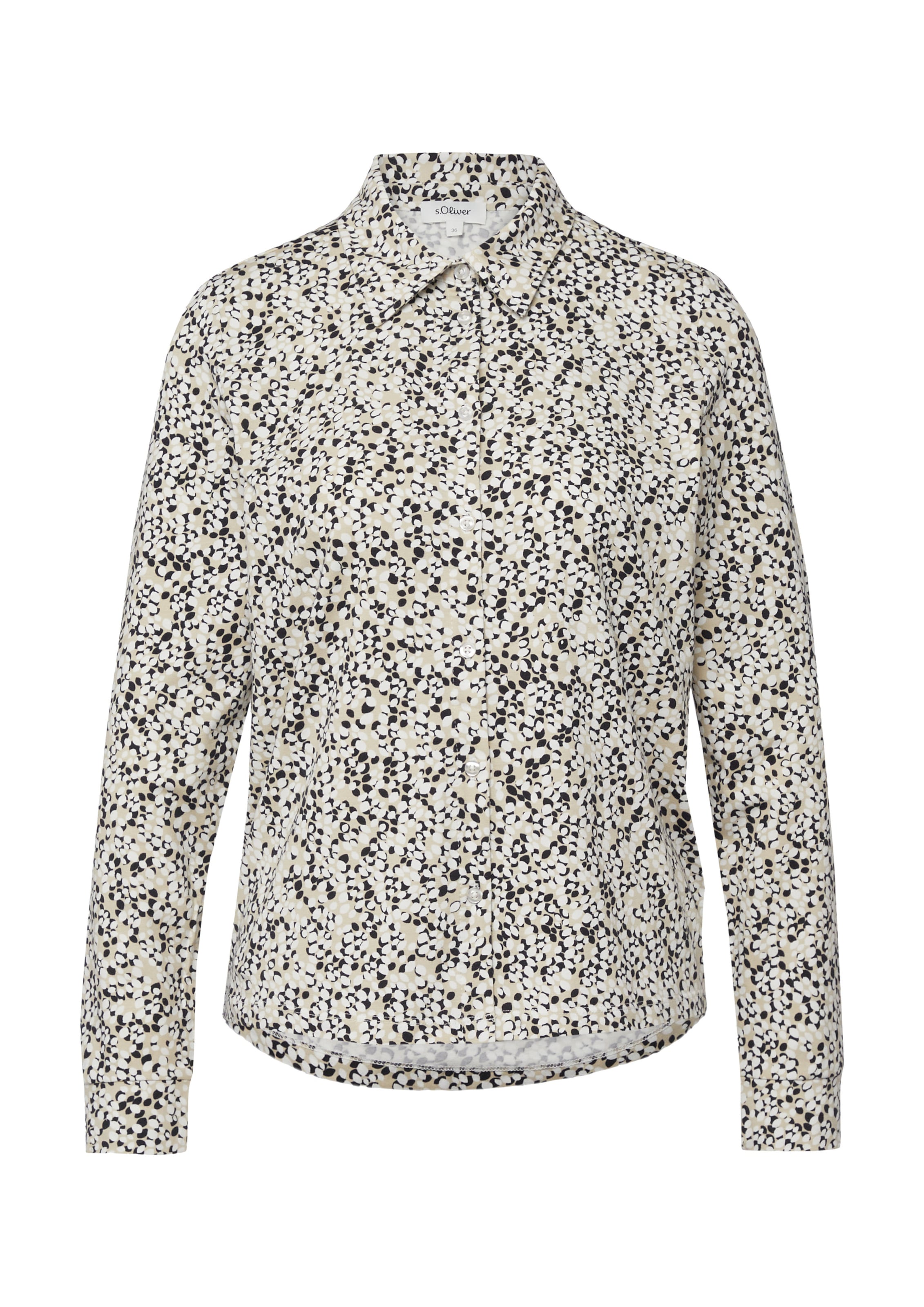 s.Oliver Blouse in Zwart: voorkant