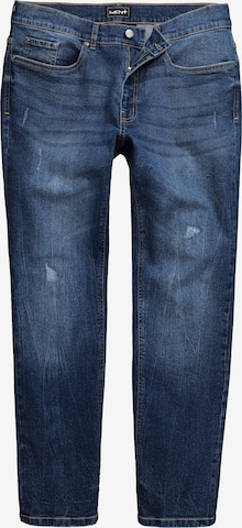 Men Plus Regular Jeans in Blauw: voorkant