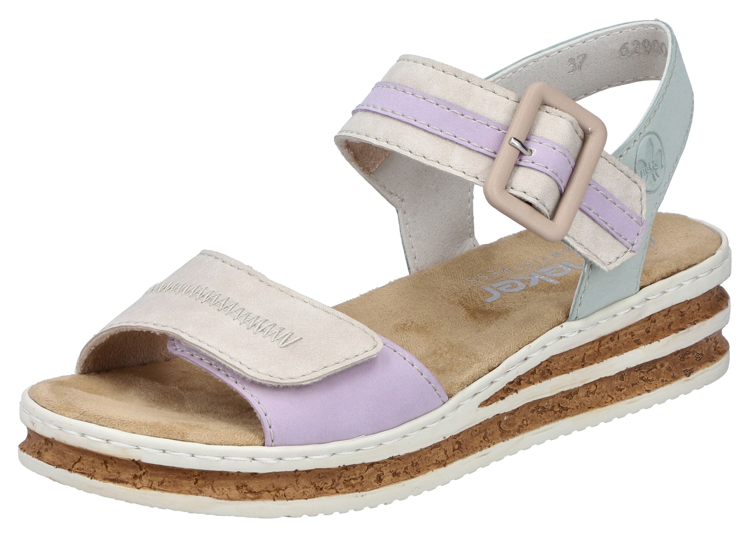 Sandales Rieker en beige : devant