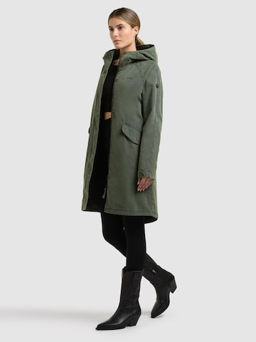 khujo Between-Seasons Coat 'Leal' in Green