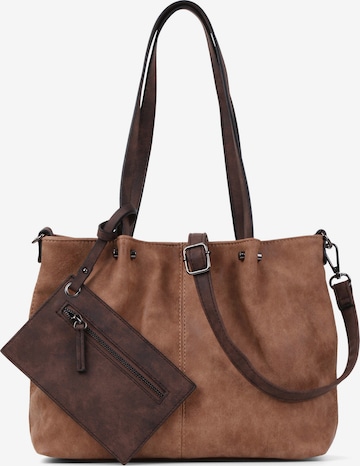 Emily & Noah Shopper in Brown: front