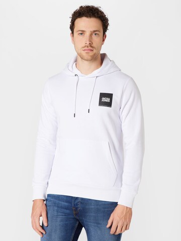 Sweat-shirt 'Lock' JACK & JONES en blanc : devant