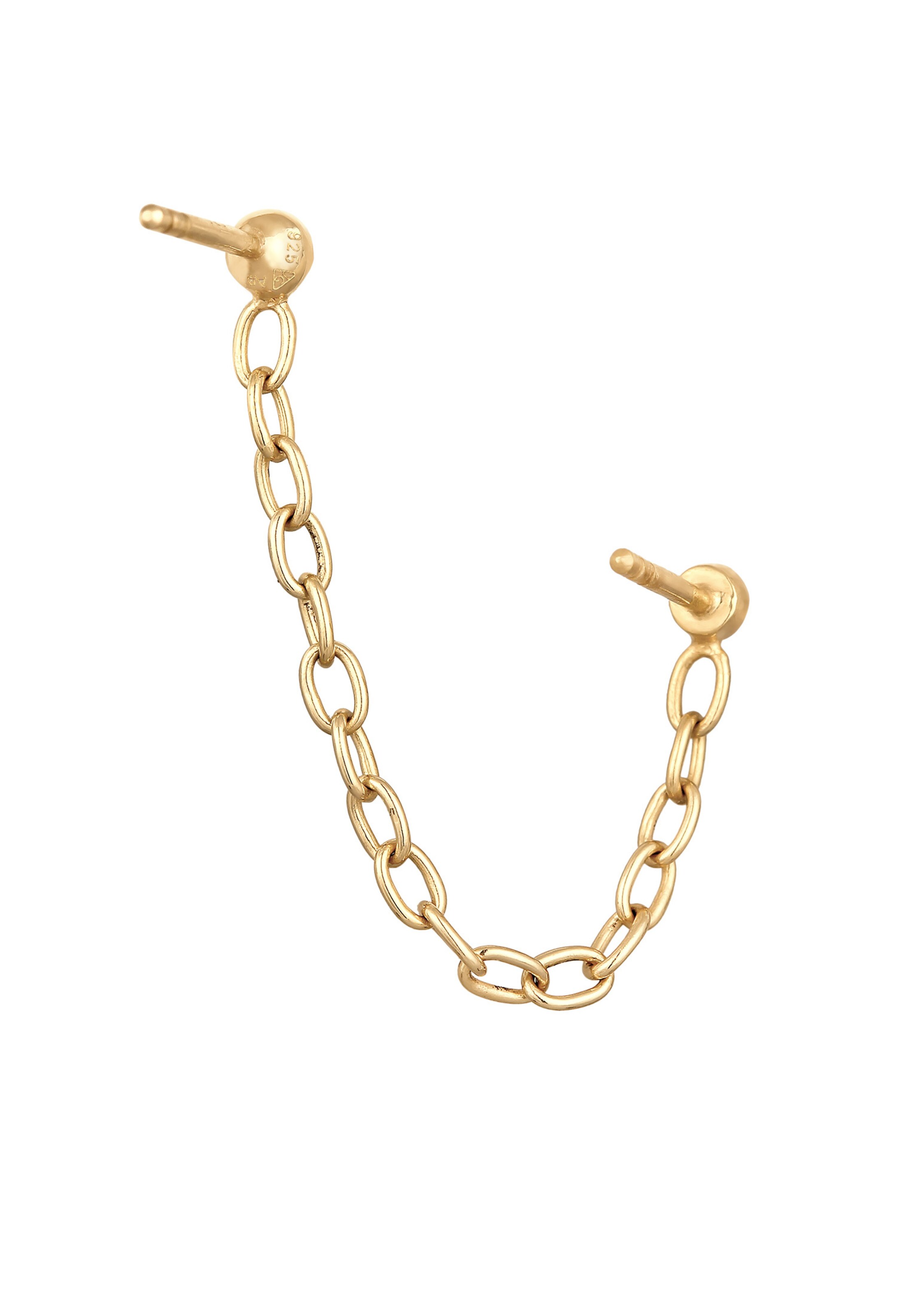 ELLI Oorbellen 'Ear Chain' in Goud