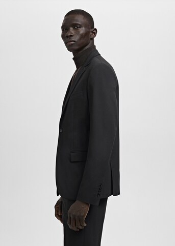 MANGO MAN Super Slim Fit Business Blazer 'Paris' in Black