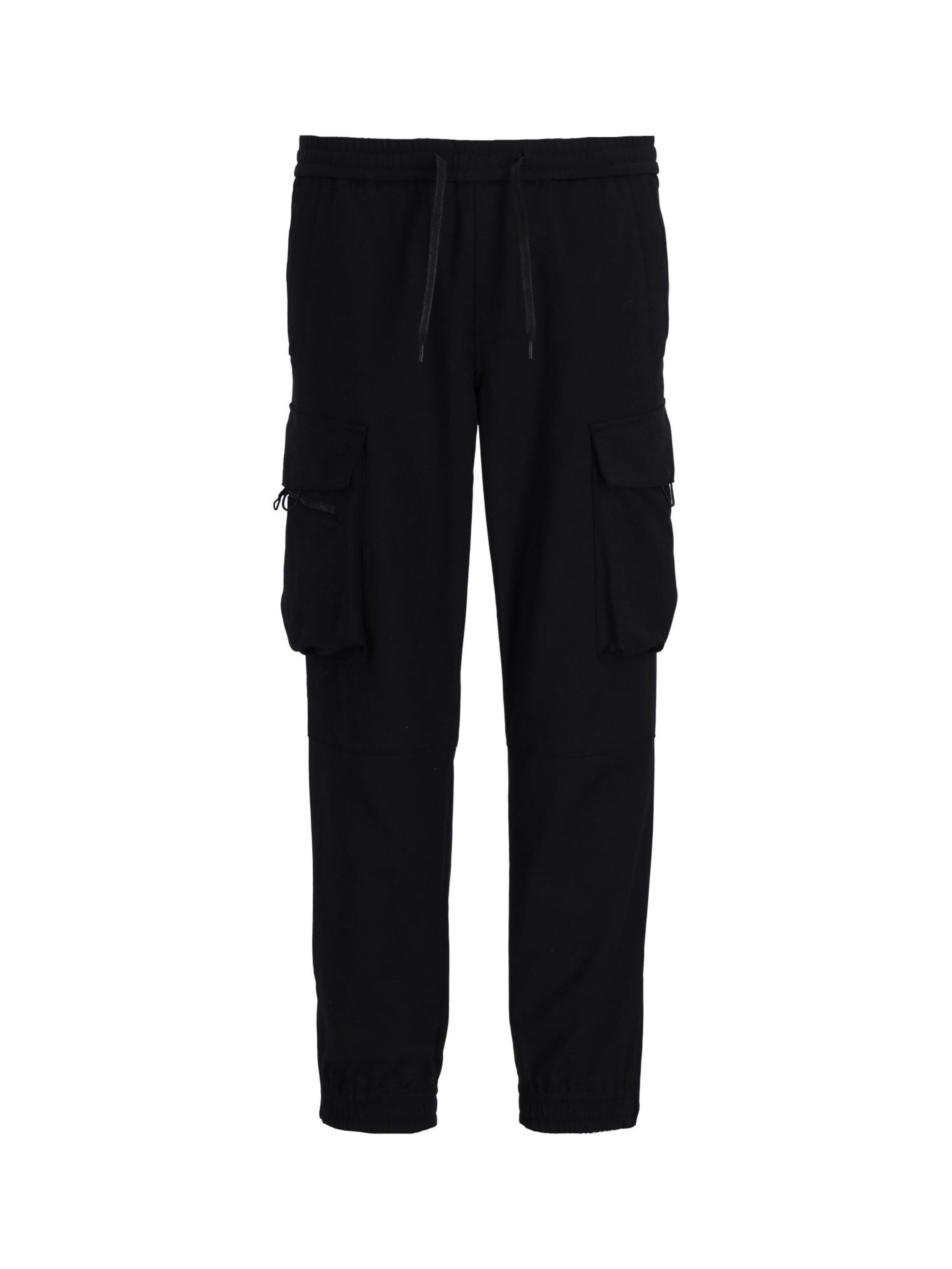 CHASIN' Tapered Cargohose 'Rift.L Flow' in Schwarz: Vorderseite