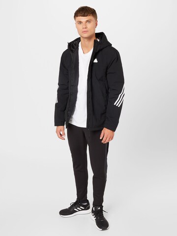 ADIDAS SPORTSWEAR Athletic Jacket 'FUTURE ICONS' in Black