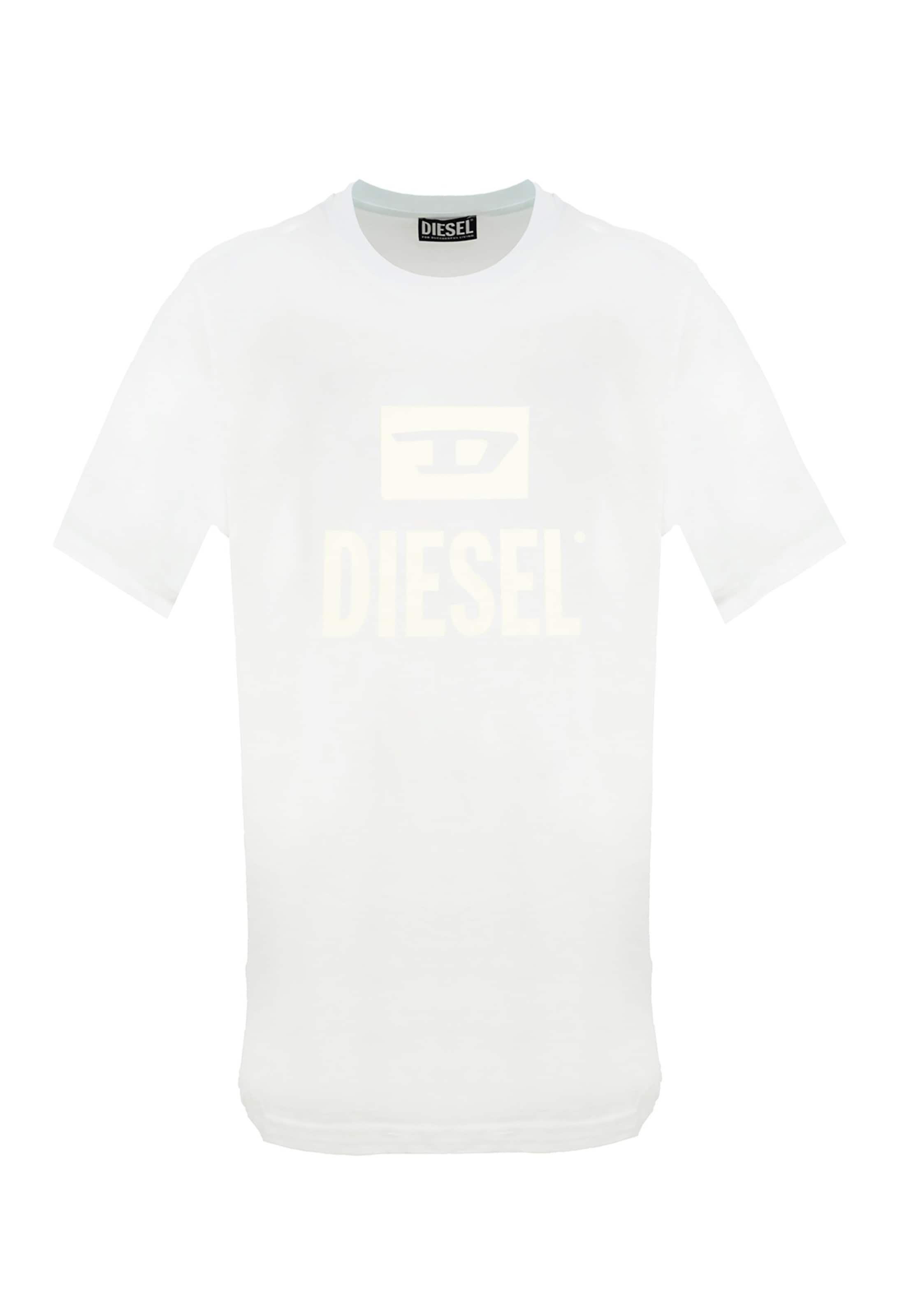 T-shirt DIESEL en blanc : devant