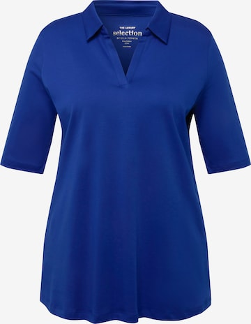 Ulla Popken Poloshirt in Blau: predná strana