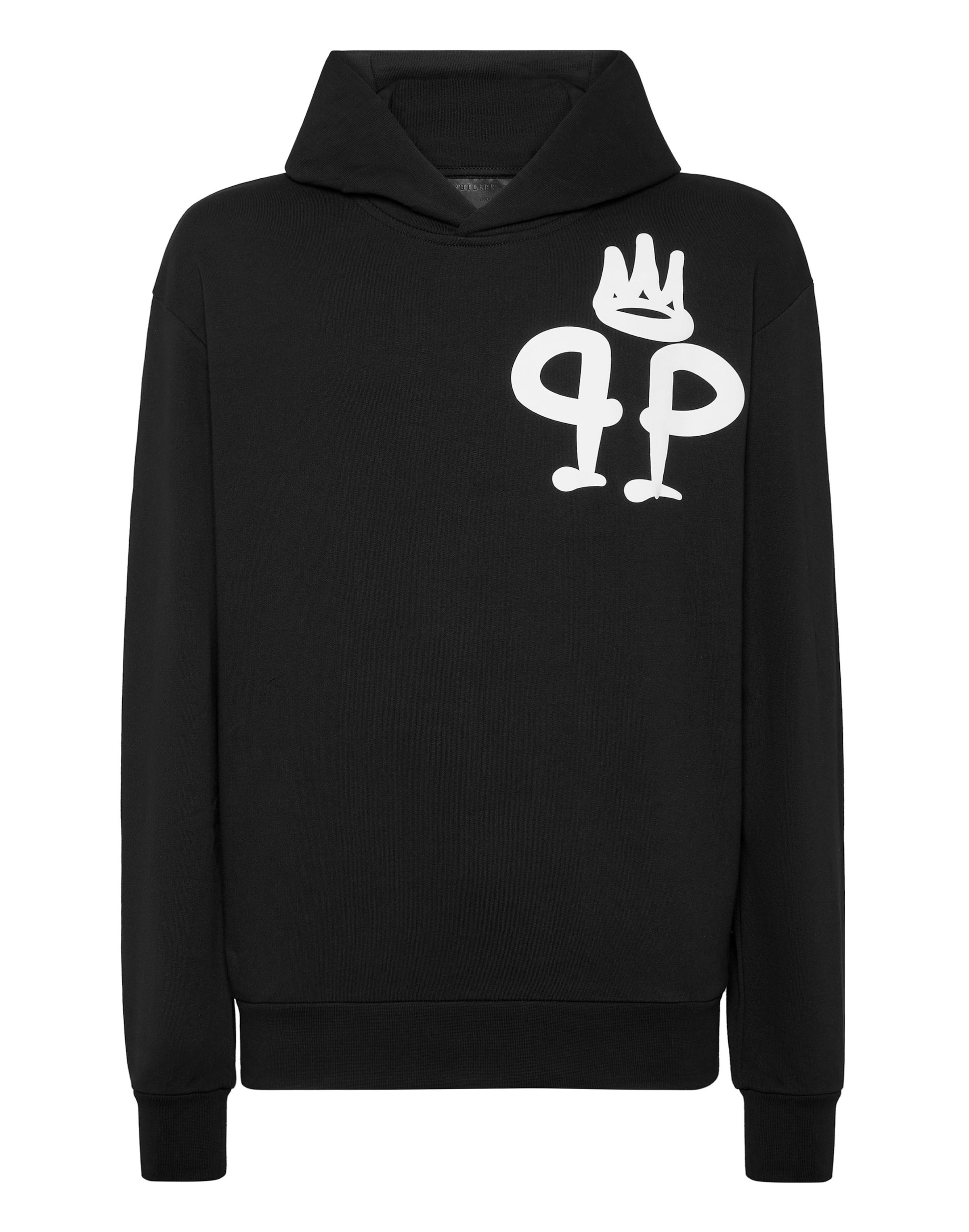 Philipp Plein - Sweatshirt 'King' em preto: frente