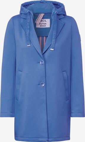 CECIL Between-Seasons Coat in Blue: front