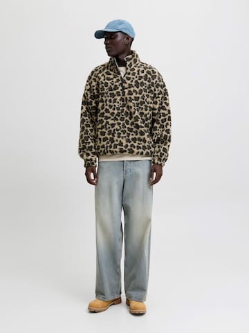 JACK & JONESSweater majica 'JORCHEETAH' - smeđa boja