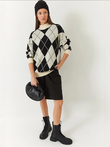 Bianco Lucci - Pullover em mistura de cores: frente