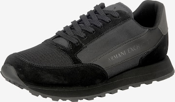 ARMANI EXCHANGE Sneakers laag in Zwart: voorkant