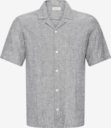 Casual Friday Leinenhemd ' CFSauby Linen Mix ' in Blau: Vorderseite
