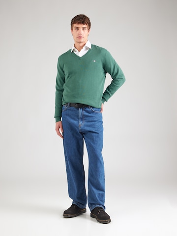 GANT Sweter 'CLASSIC' w kolorze zielony