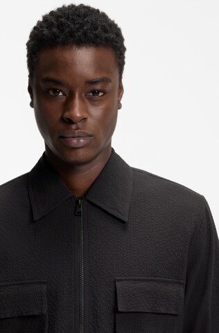 HUGO Comfort Fit Businesshemd in Schwarz