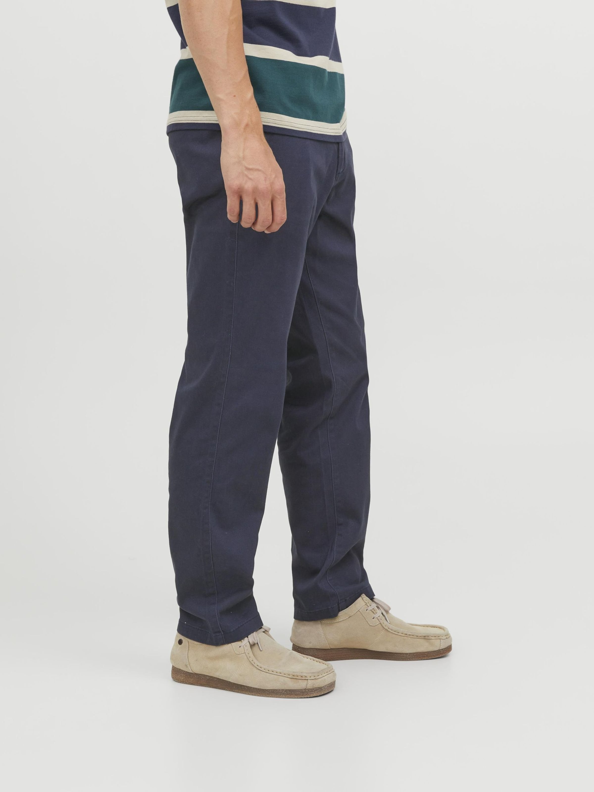 JACK & JONES Loose fit Chino Pants 'JPSTKane JJDave' in Navy