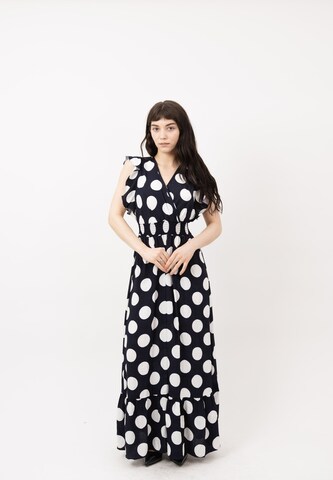 Elara Dress in Black: front