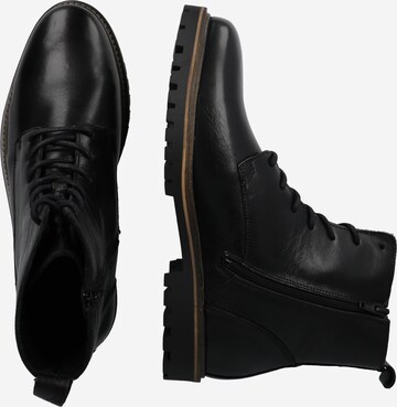 Les Deux Lace-Up Boots 'TROY COMBAT' in Black