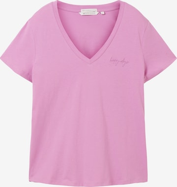 TOM TAILOR DENIM Koszulka w kolorze fioletowy: przód