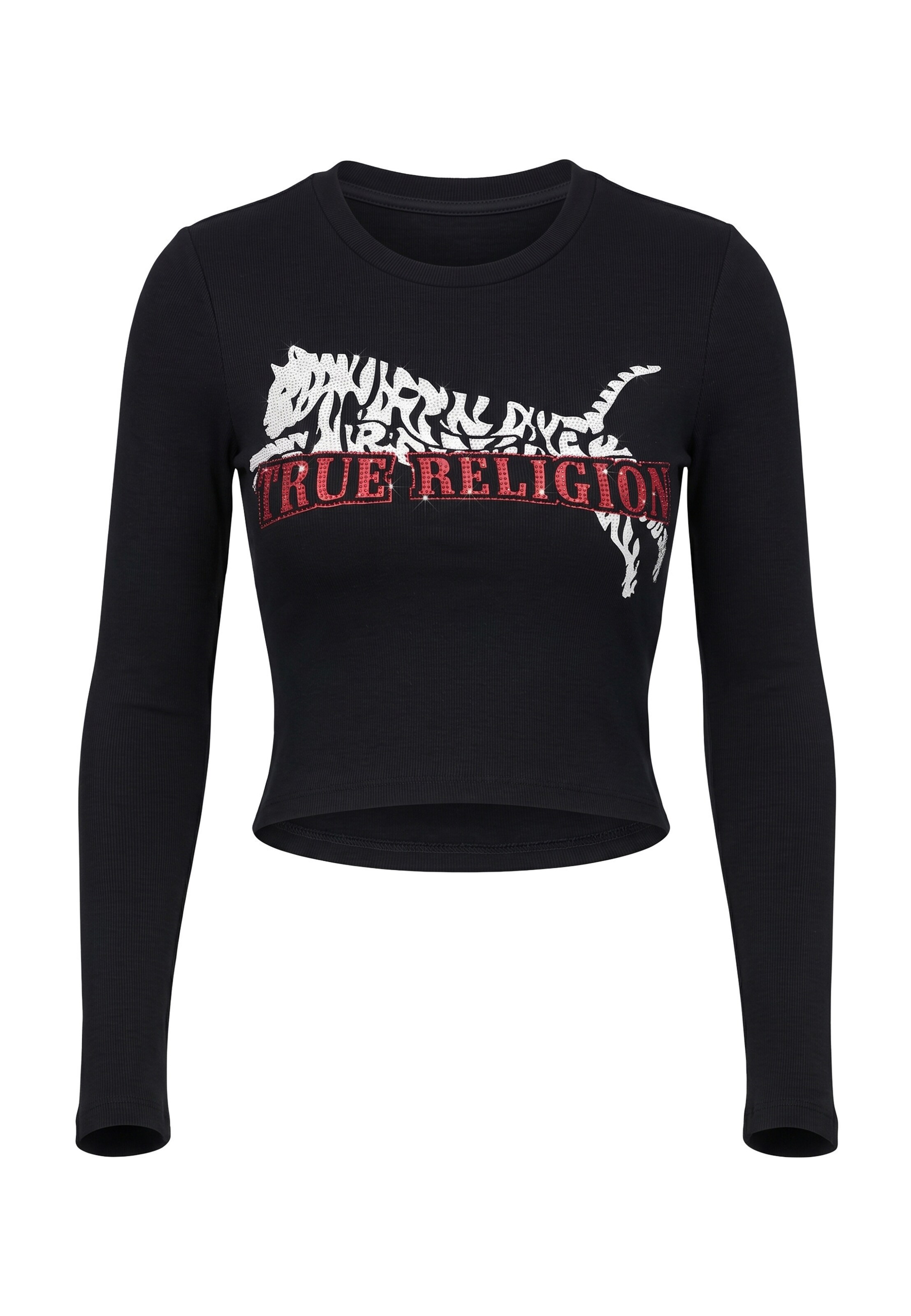 True Religion - Camisa em preto: frente