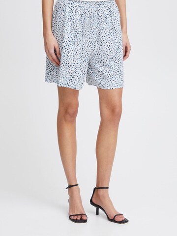 ICHI - Pierna ancha Pantalón 'Aya' en azul: frente