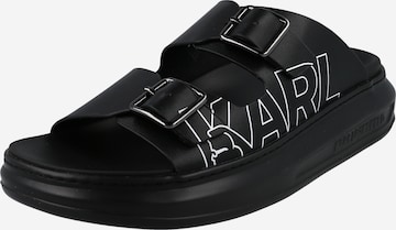 Karl Lagerfeld - Zapatos abiertos en negro: frente