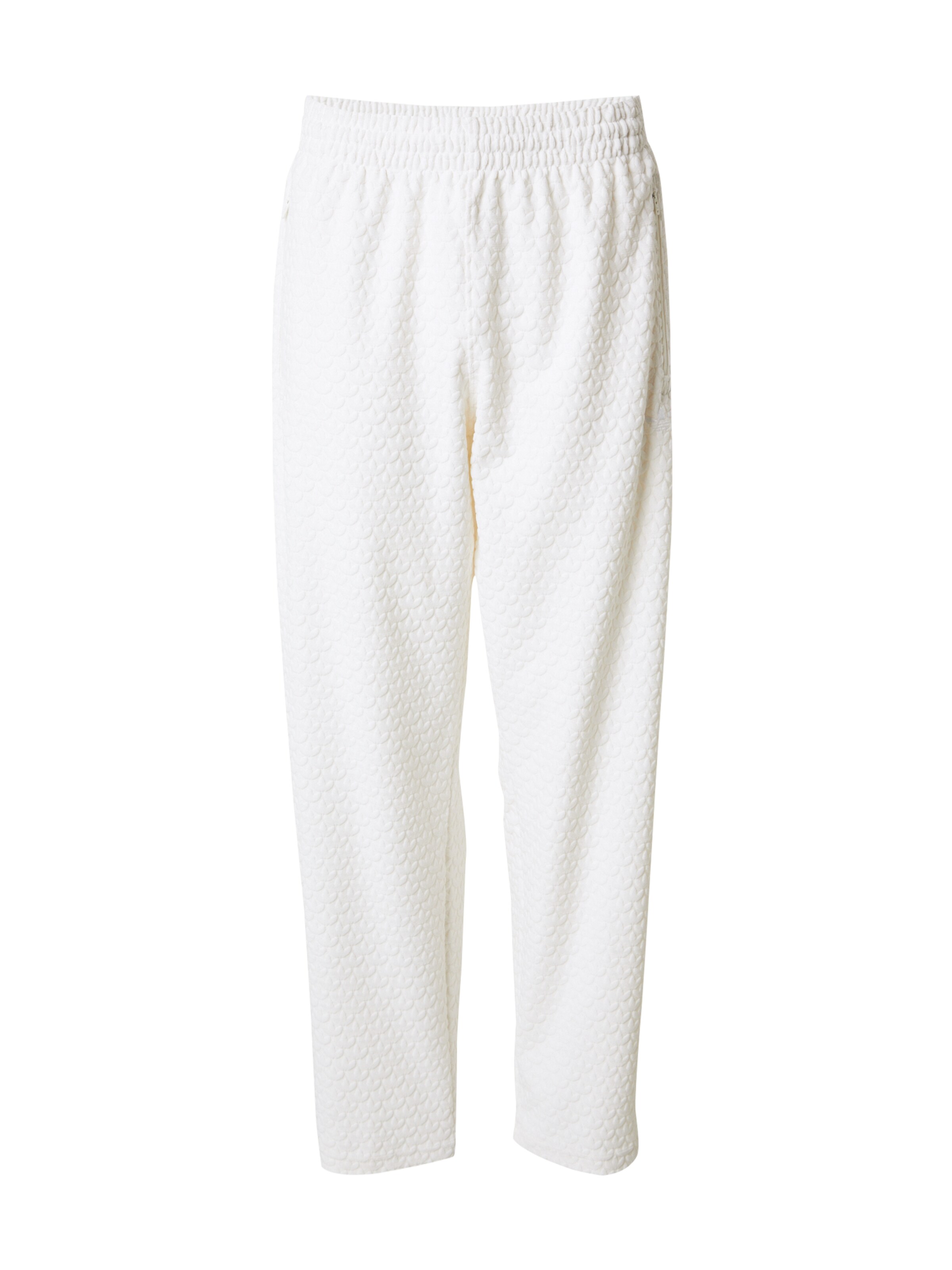 ADIDAS ORIGINALS Ohlapna forma Hlače | bela barva: sprednja stran