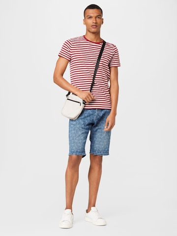 TOMMY HILFIGER Slim Fit Тениска в бежово