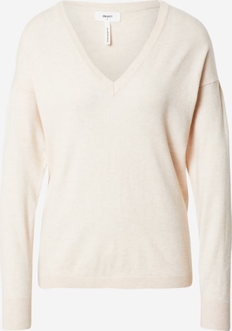 Pullover 'Thess' di OBJECT in beige: frontale