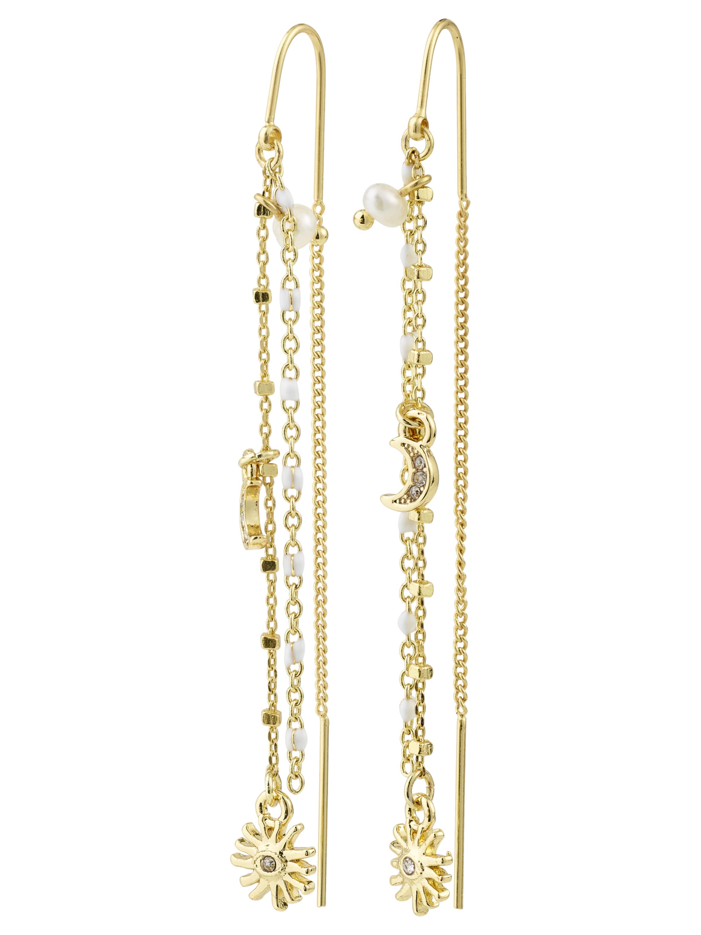 Pilgrim Kõrvarõngas 'Mylan', värv Kuld: eest vaates