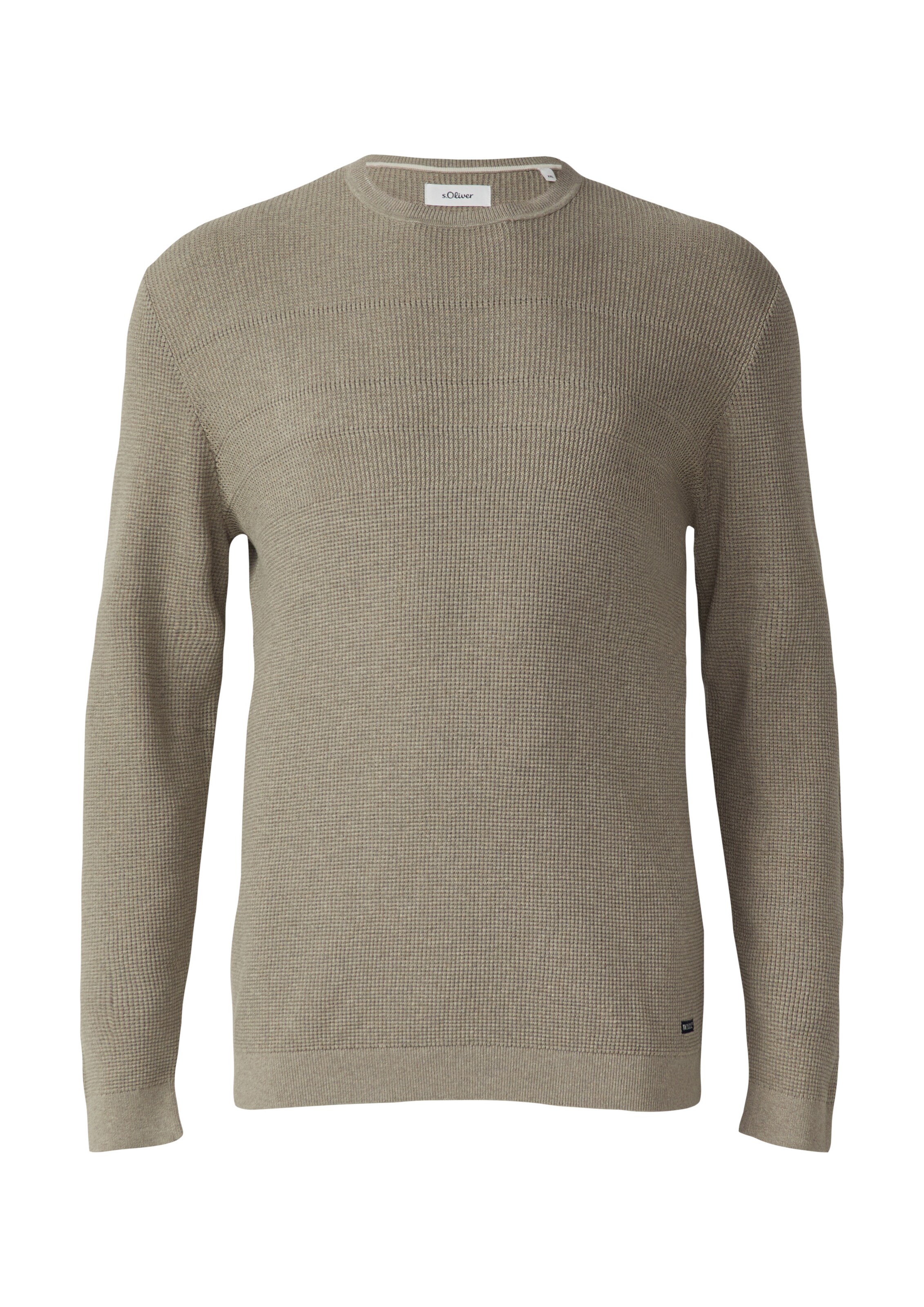 s.Oliver Men Big Sizes Pullover in Beige: Vorderseite