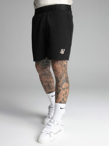 SikSilk Zwemshorts in Zwart: voorkant