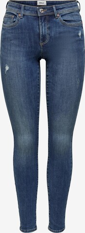 ONLY Skinny Jeans 'Wauw' in Blauw: voorkant