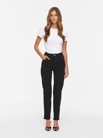 VILA Slimfit Jeans 'VIMia' in Zwart
