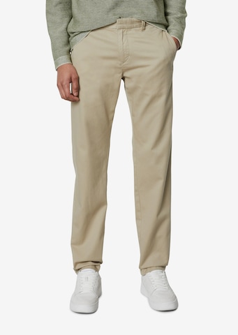 Marc O'Polo Tapered Chino Pants 'OSBY' in Beige: front
