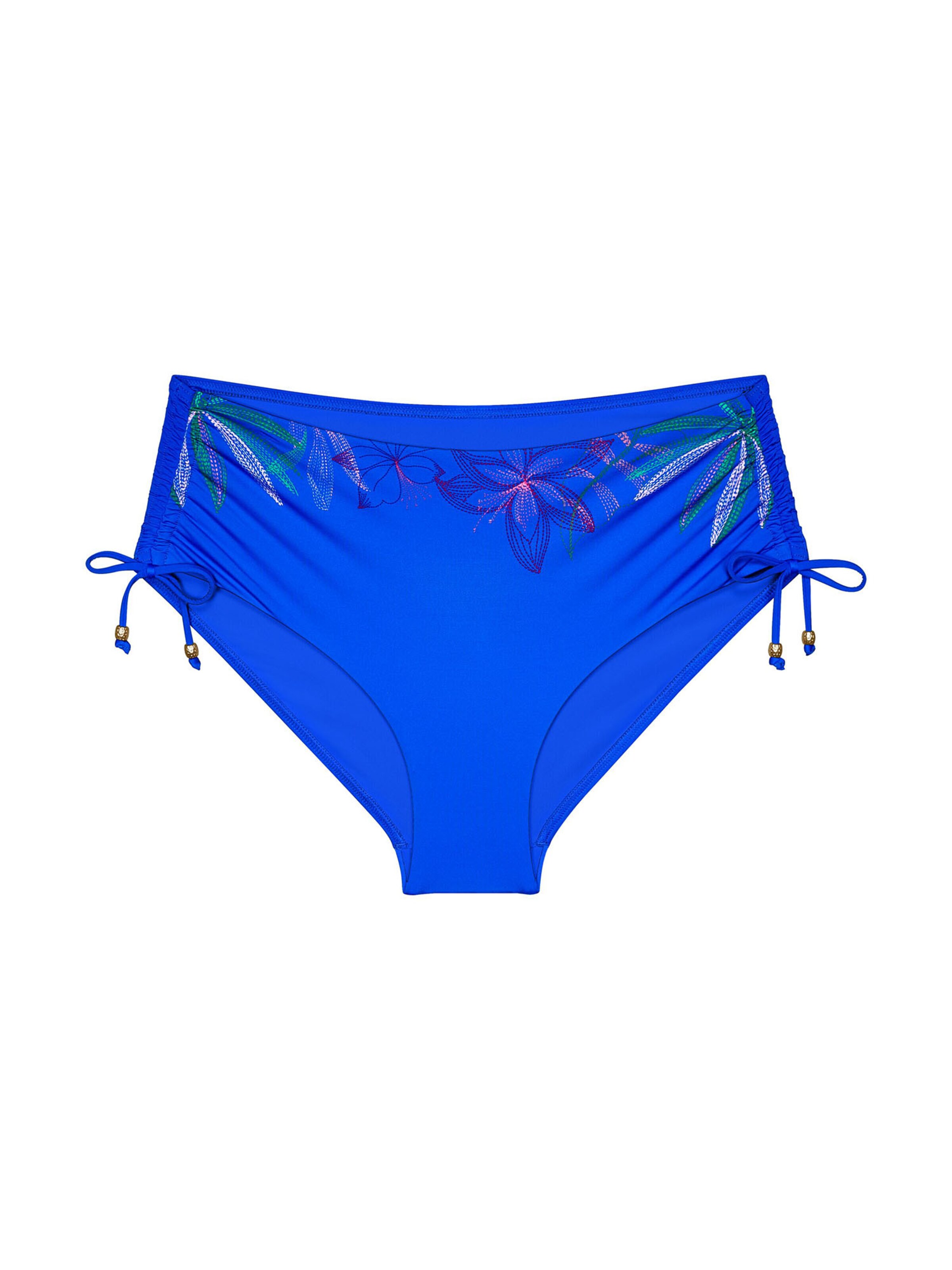 TRIUMPH Bikini Bottoms ' Red Label Summer Tropics ' in Blue: front