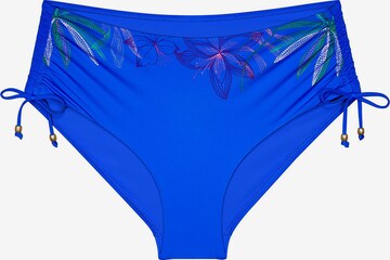 TRIUMPH Bikini Bottoms ' Red Label Summer Tropics ' in Blue: front