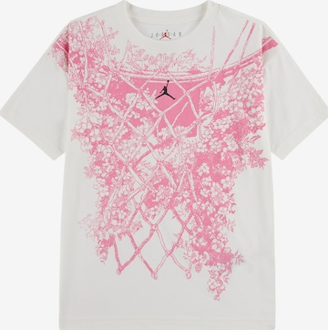 Tricou 'NET BOUQUET' de la Jordan pe bej: față