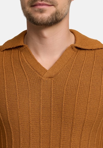 Pull-over 'JFTruman' JEFF en marron