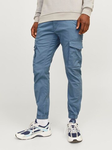 JACK & JONES Slimfit Cargohose 'JJIPaul JJFlake' in Blau: Vorderseite
