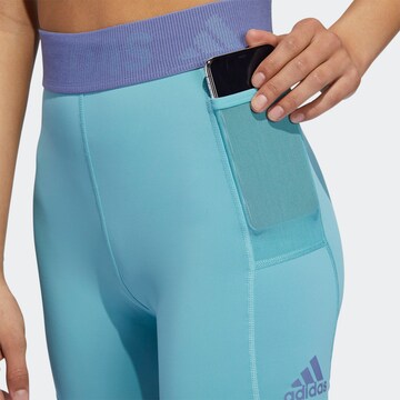 ADIDAS SPORTSWEAR Skinny Workout Pants 'Techfit Badge of Sport' in Green