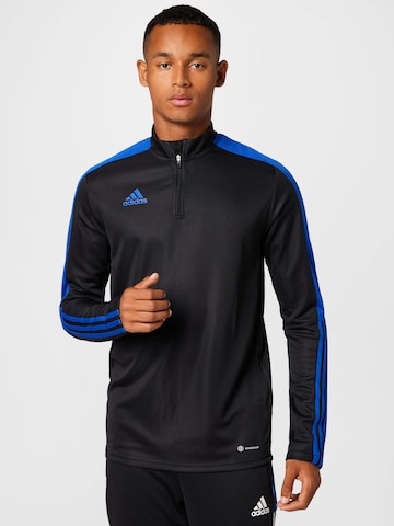 ADIDAS SPORTSWEARTehnička sportska majica 'Tiro Essentials ' - crna boja: prednji dio