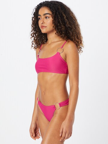 Nasty Gal - Bustier Bikini en rosa: frente