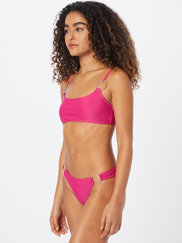 Nasty Gal Bustier Bikini | roza barva: sprednja stran