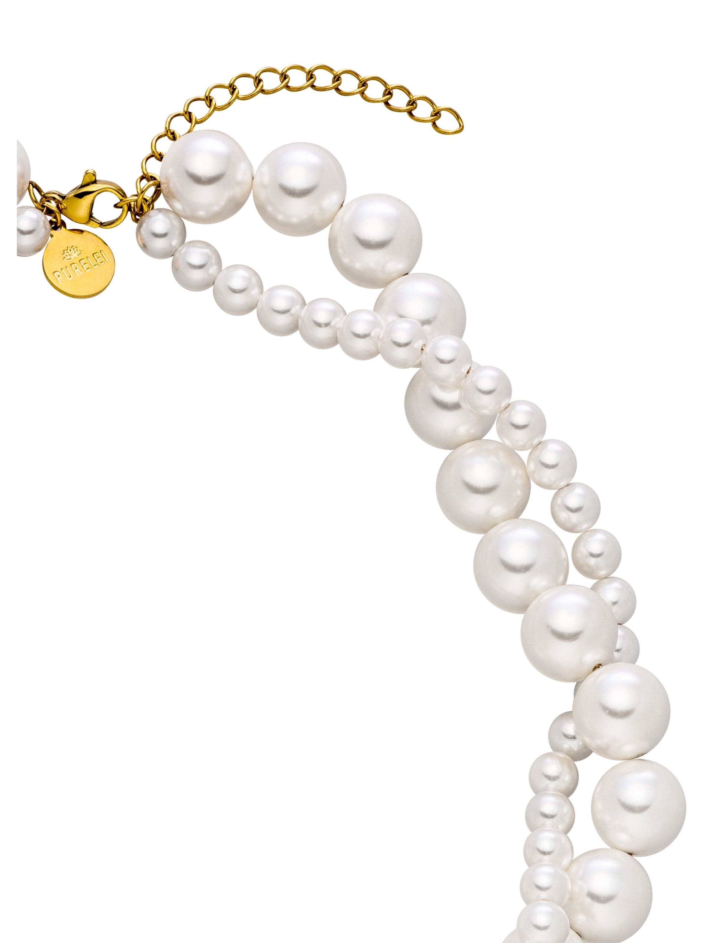 PURELEI Ketting 'Pearl Elegance' in Goud