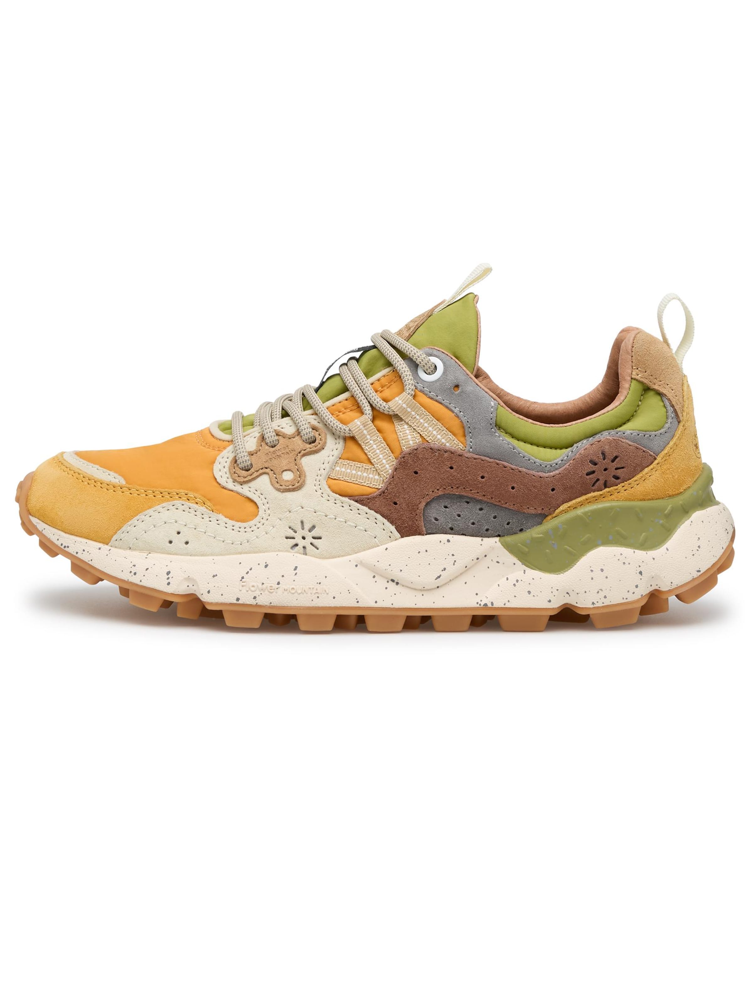 Baskets basses 'YAMANO 3 UNI' Flower Mountain en jaune : devant
