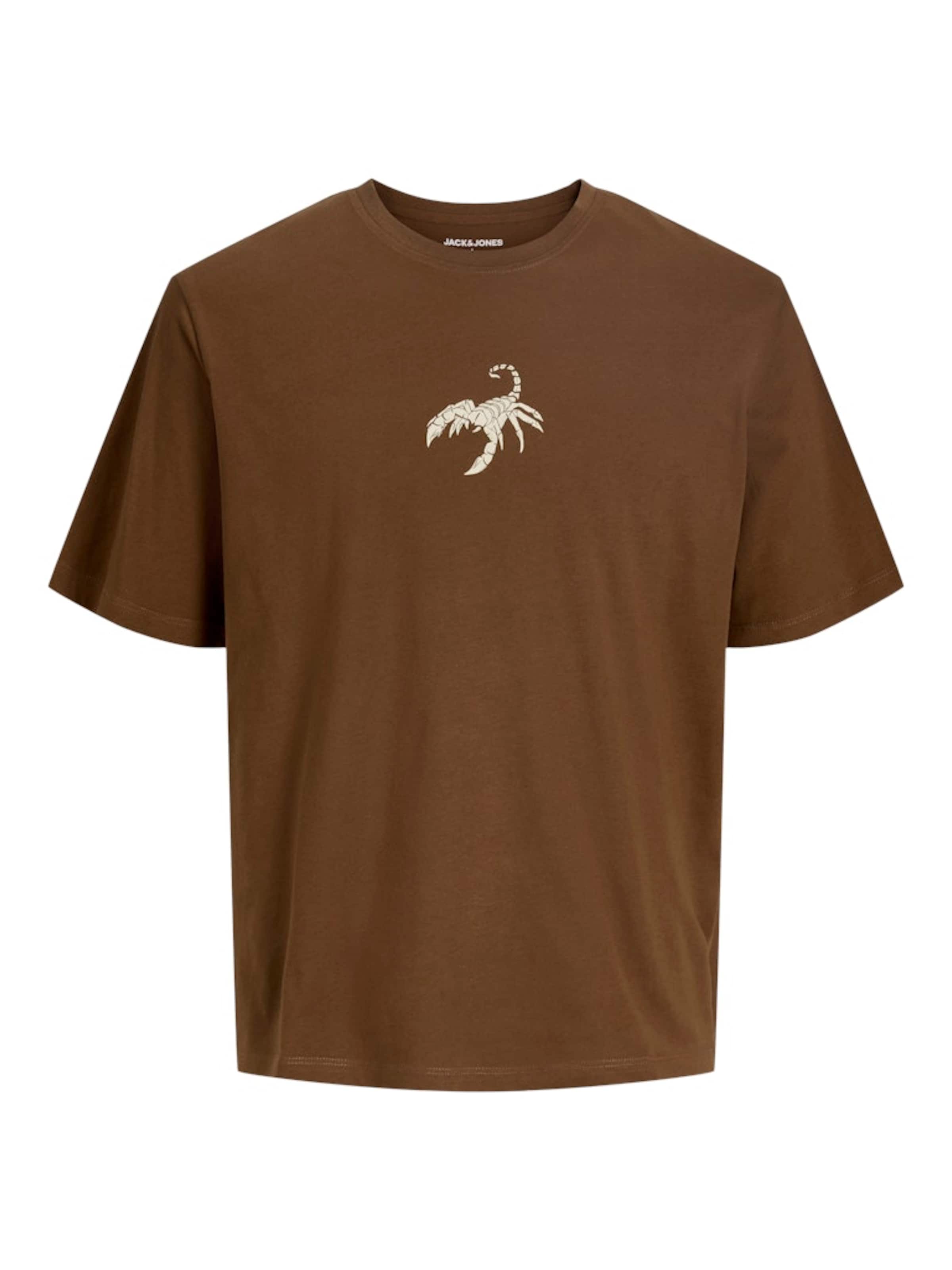 JACK & JONES - Camiseta 'JJWOLFIE' en beige