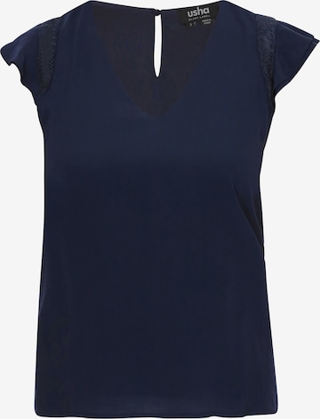 Chemisier 'Fashion Look' usha BLACK LABEL en bleu : devant