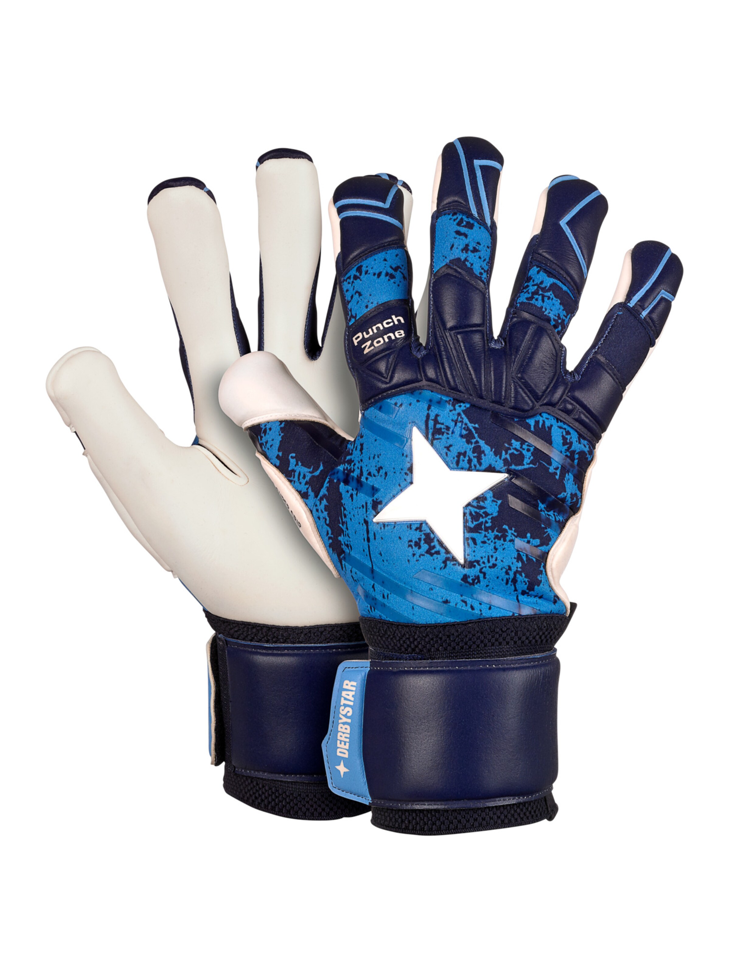 DERBYSTAR Αθλητικά γάντια σε μπλε: μπροστά